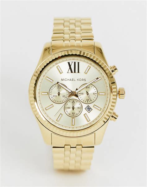 michael kors petite lexington watch|michael kors lexington chronograph watch.